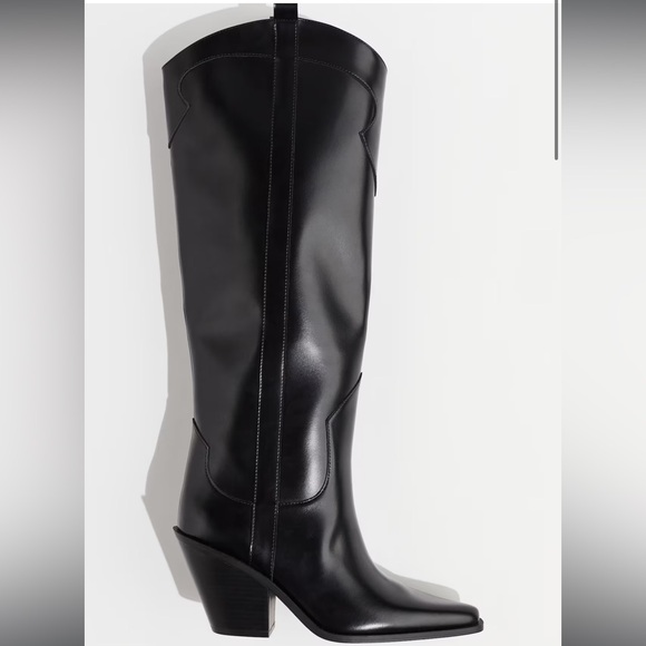 H&M Shoes - H&M Black Knee-High Leather Boots